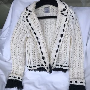Chanel sweater blazer